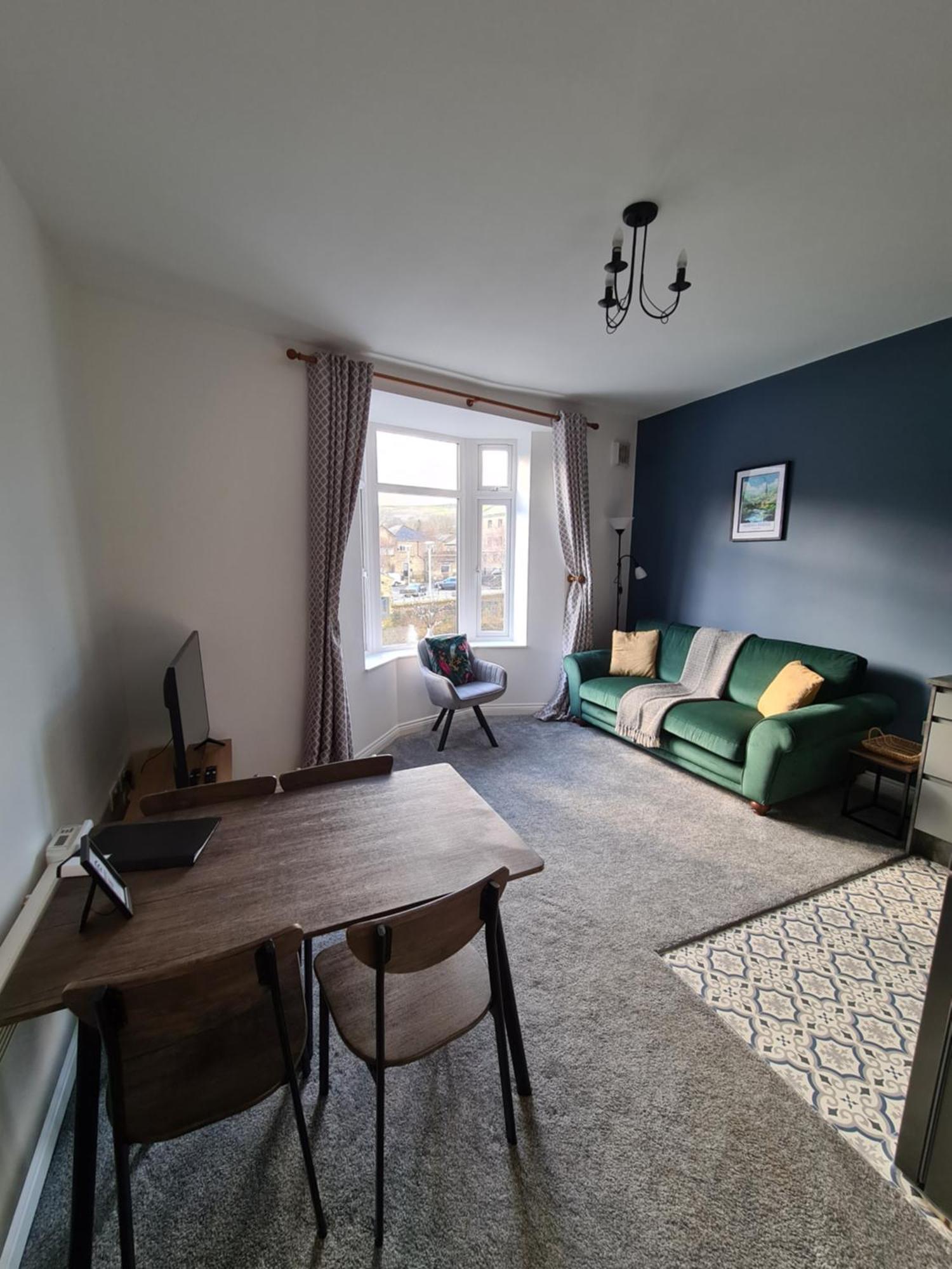 Modern River View Mytholmroyd Apartment Eksteriør bilde