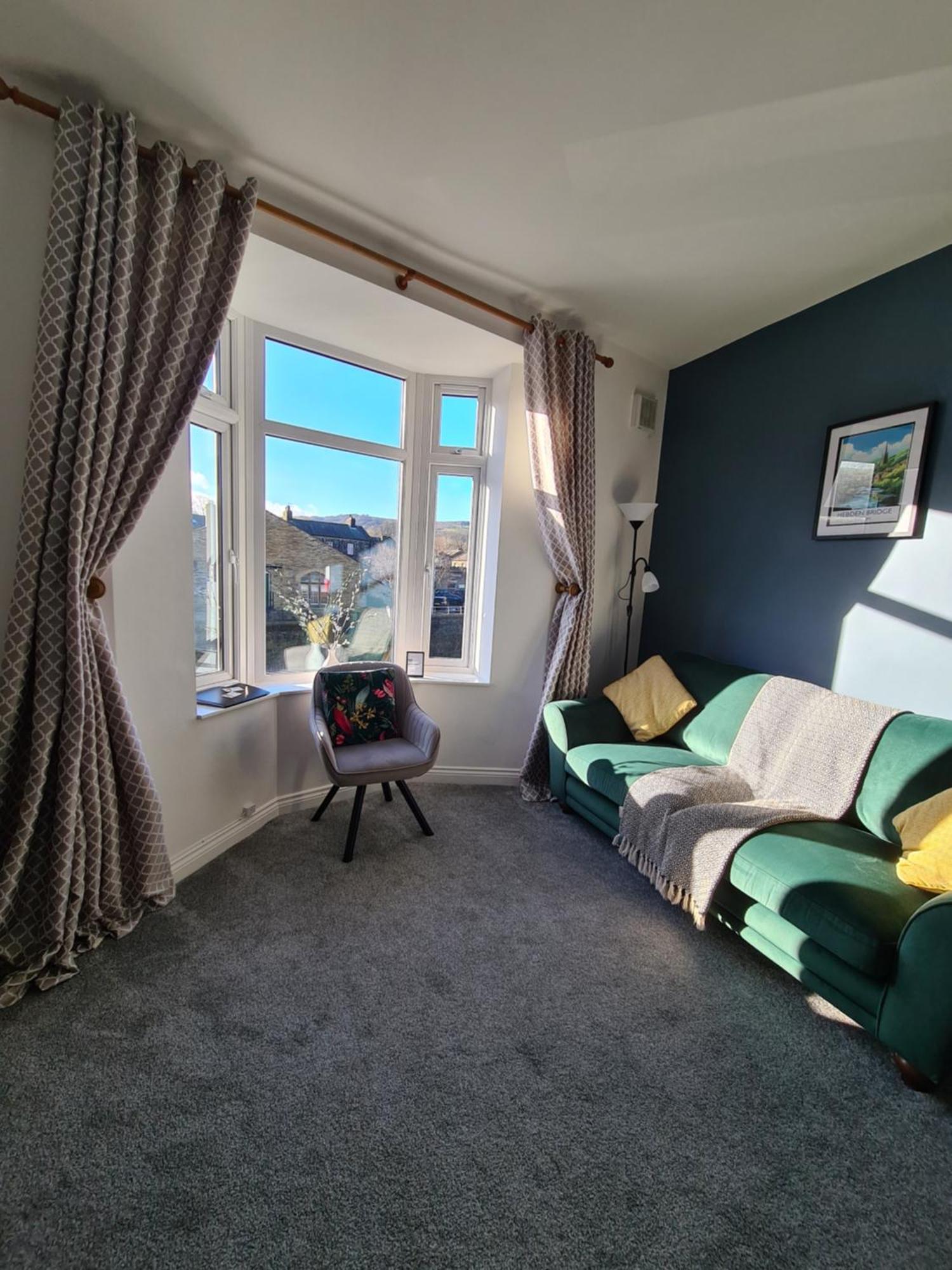 Modern River View Mytholmroyd Apartment Eksteriør bilde